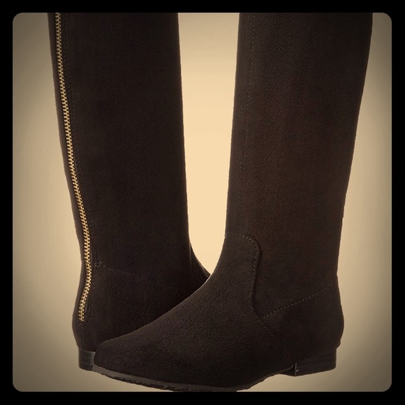 Ivanka Trump Other - Girls Ivanka Trump Black Stretch Knee-high boots